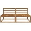 2 Vienetas Lauko Vidurinis Sofa Natūrali 158 x 83 x 73 cm