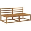 2 Vienetas Lauko Vidurinis Sofa Natūrali 158 x 83 x 73 cm