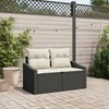 Sodo sofa su pagalve su saugykla 123 x 62 x 69 cm poliratanas