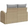 Sodo sofa su pagalve Smėlio 124 x 62 x 69cm poliratanas