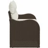 Sodo sofa su pagalve Ruda 121 x 62 x 69cm poliratanas