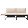 Sodo sofa su pagalve Taupe 200,5 x 70 x 85,5 cm Plienas