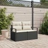 Sodo sofa su pagalve 120 x 62 x 69 cm poliratanas
