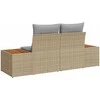 Sodo sofa Smėlio 184 x 62 x 85cm poliratanas