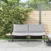 Sodo sofa Šviesiai pilka 200,5 x 70 x 85,5 cm Plienas