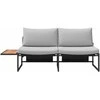 Sodo sofa Šviesiai pilka 200,5 x 70 x 85,5 cm Plienas