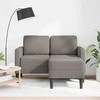 2-vietė sofa su kėdute L formos taupe 125 cm audiniu