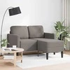 2-vietė sofa su kėdute L formos taupe 125 cm audiniu