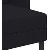 2-vietė sofa su L formos juodu 125 cm audiniu