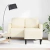 2-vietė sofa su L-formos kreminės kėdutės 125 cm patalyne