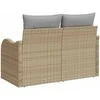 Sodo sofa su pagalve Smėlio 121 x 62 x 69cm poliratanas