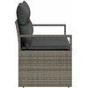 Sodo sofa su pagalve su saugykla 120 x 62 x 69 cm poliratanas