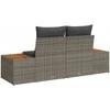 Sodo sofa Pilka 184 x 62 x 85cm poliratanas