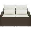 Sodo sofa su pagalve 123 x 62 x 69 cm poliratanas