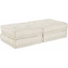 Modulinė sofa 2 pcs Kreminė 140 x 70 x 36 cm Audinys