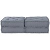 Modulinė sofa 2 pcs Pilka 140 x 70 x 36 cm Audinys