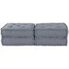Modulinė sofa 2 pcs Pilka 140 x 70 x 36 cm Audinys