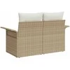 Sodo sofa su pagalve Smėlio 141 x 62 x 69cm poliratanas