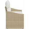 Sodo sofa su pagalve 123 x 62 x 69 cm poliratanas