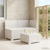 2-Vietis Sodo Sofas, Atrodo kaip Ratano PP Balta