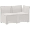 2-Vietis Sodo Sofas su Pagalvėlėmis, Atrodo kaip Ratano PP