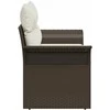 Sodo sofa su pagalve Ruda 141 x 62 x 69cm poliratanas