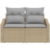 Sodo sofa su pagalve su saugykla 123 x 62 x 69 cm poliratanas