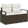 Sodo sofa su pagalve su saugykla 120 x 62 x 69 cm poliratanas