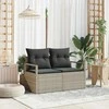 Sodo sofa su pagalve su saugykla 120 x 62 x 69 cm poliratanas