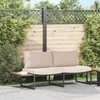 Sodo sofa su pagalve Taupe 200,5 x 70 x 85,5 cm Plienas