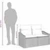 Sodo sofa su pagalve 123 x 62 x 69 cm poliratanas