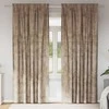 Aksominio tipo užuolaidos 2 pcs šampano 260 x 140 cm Aksomas