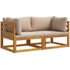 2 vnt. Kampinė sofa su pagalvėlėmis