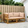 Kampinė sofa su pagalvėlėmis 2 vnt. 2 vietos