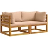 Kampinė sofa su pagalvėlėmis 2 vnt. 2 vietos