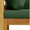 2 vnt. Kampinė sofa su pagalvėlėmis Kietos akacijos mediena
