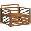 2 vnt. Lauko sofa Natūrali