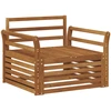 2 vnt. Lauko sofa Natūrali