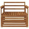 2 vnt. Lauko sofa Natūrali