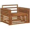 2 vnt. Lauko sofa Natūrali