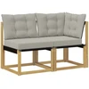 Lauko vidurinė ir kampinė sofa 2 vnt. 2 vietos