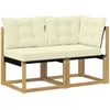 Lauko vidurinė ir kampinė sofa 2 vnt. 2 vietos