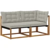 Lauko vidurinė ir kampinė sofa 2 vnt. 2 vietos