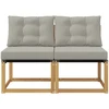 2 vnt. Lauko Vidurinis Sofa Balta