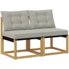 2 vnt. Lauko Vidurinis Sofa Balta