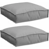 Pagalvėlė 2 pcs Pilka 40 x 40 x 8 cm Oksfordo audinys