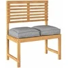 Pagalvėlė 2 pcs Pilka 40 x 40 x 8 cm Oksfordo audinys