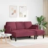 Sofa Sofos komplektas su pagalve 2 pcs Vyno raudona Poliesteris