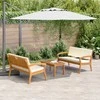 Bistro komplektas su pagalve 3 pcs Ruda Poliesteris