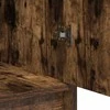 Makiažo stalas su stalčių 3 pcs Ruda Apdirbta mediena